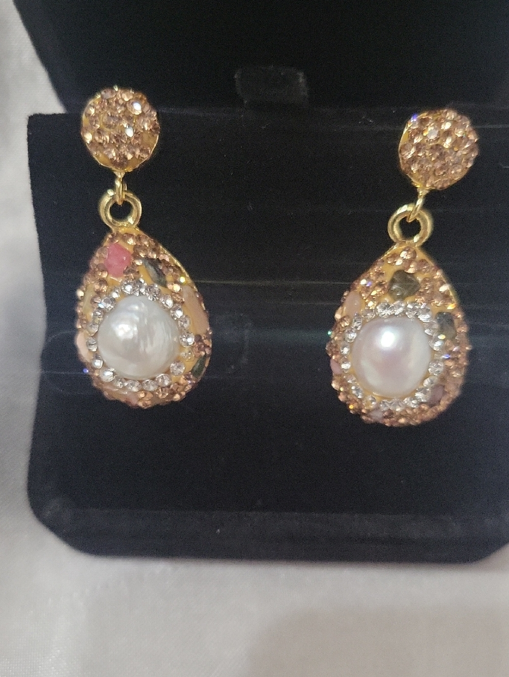 Genuine Pearl Earrings Fabulous Design
